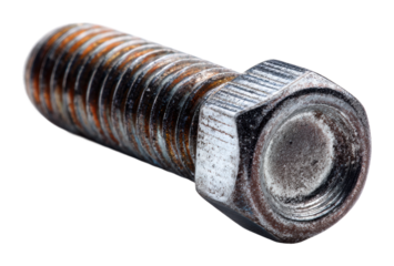 Industrial bolt workshop product isolated on transparent background