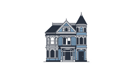 elegant victorian house illustration highresolution png with transparent background perfect for design projects and digital media