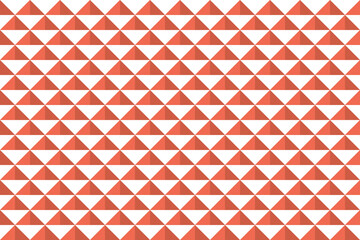 Coral color triangle geometric pattern for background