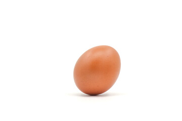Chicken eggs on a white background have many health benefits such as being rich in quality protein. vitamins and minerals.