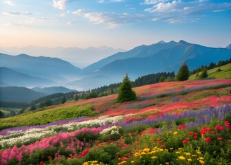 spring in the mountains