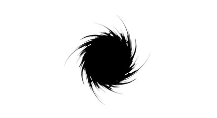 dynamic black swirl highresolution transparent background png for design projects and digital art