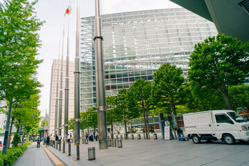 tokyo, , Japan - 3 may 2025 The Tokyo International Forum is a multi-purpose exhibition center