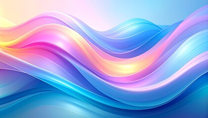 Fototapeta premium Abstract Colorful Flowing Waves Background Design.
