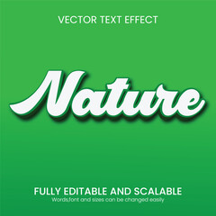 Nature Style Editable Vector Text Effect – Creative 3D Typography for Modern Headlines
