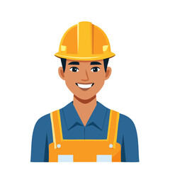 Vector illustration depicting a character design of a male laborer.