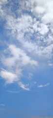 Blue sky and clouds in nature