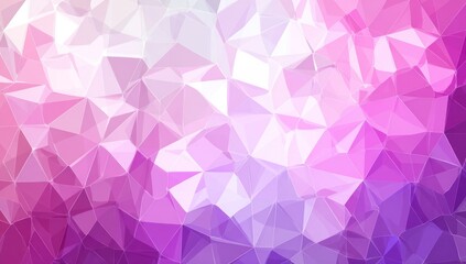 Fototapeta premium Abstract polygonal design with various shades of pink and purple.