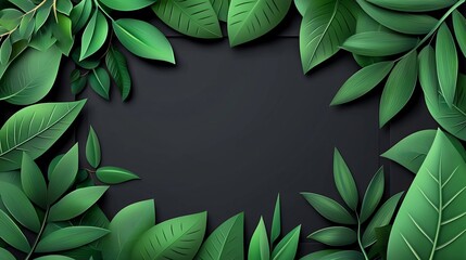 Verdant foliage encircles a dark void