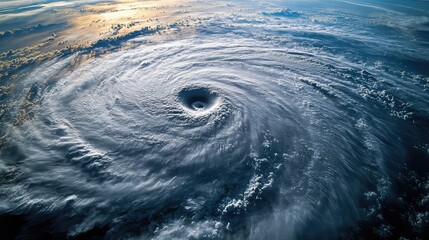 Weather prediction system modeling hurricane paths using AI, wind pressure analysis, and dynamic storm trajectory visualization with satellite feeds