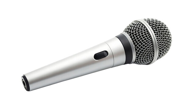 microphone mic call recoding icon white background isolated on white background or isolated on transparent background, cut out PNG