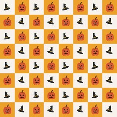 seamless pattern with funny faces