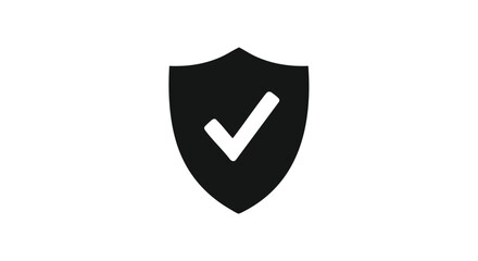 Secure Approval: Symbolizing Protection and Validation with a Tick Mark inside a Shield 69 characters