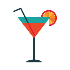 Cocktail Vector Illustration Cartoon, Clipart and Line Art Design .eps