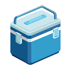 Cooler Box Vector Illustration Cartoon, Clipart and Line Art Design.eps