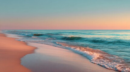 Golden sunset over calm ocean waves, tropical vacation backdrop, luxury resort promotion, peaceful meditation scene, travel destination header

