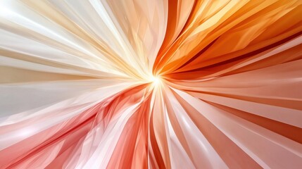 Abstract swirls of orange and white light creating a dynamic background