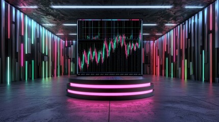 Dynamic Digital Financial Market Graph in Futuristic Space