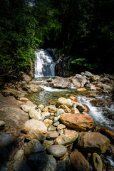 Hiking to the Kuenser Waterfall near Dorf Tirol - Meran South- Tyrol