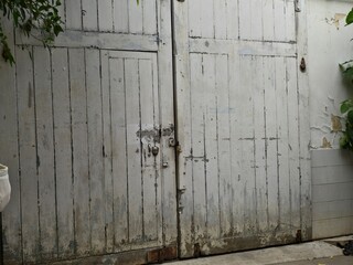 old wooden door