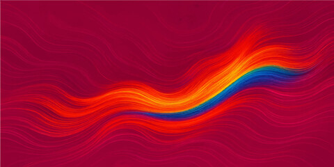 Abstract colourful wave background with artistic patterns and flowing curves