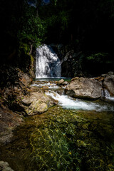 Hiking to the Kuenser Waterfall near Dorf Tirol - Meran South- Tyrol