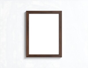 Empty picture frame mockup