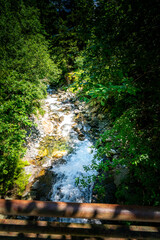 Hiking to the Kuenser Waterfall near Dorf Tirol - Meran South- Tyrol