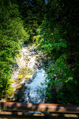 Hiking to the Kuenser Waterfall near Dorf Tirol - Meran South- Tyrol