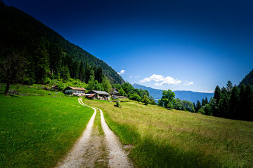 Hiking to the Kuenser Waterfall near Dorf Tirol - Meran South- Tyrol