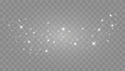 Glitter overlay with sparkles and stars. Glowing background