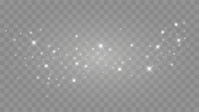 Glitter overlay with sparkles and stars. Glowing background