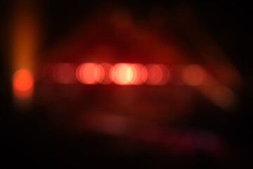 Blurred Bokeh Lights on Dark Background