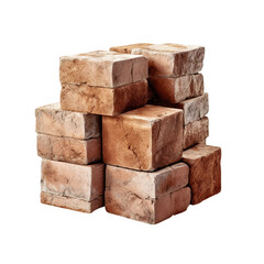 Obraz premium stack of bricks isolated png