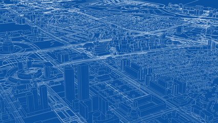 Detailed Urban Blueprint