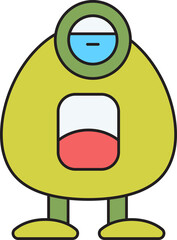Cartoon Monster Character Illustration