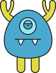 Cartoon Monster Character Illustration