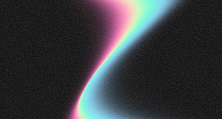 Vibrant retro poster backgrounds with grainy textures gradients. Abstract dynamic designs for music, dance, tech-themed banners, covers, backdrops with glowing color waves, futuristic styles