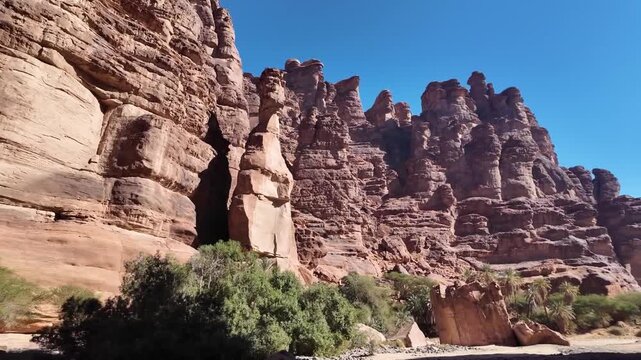 Wadi Al disah Saudi Arabia Deserts canyon Middle East exotic nature landscape 