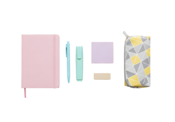 Stack of various academic and professional notebooks, elegantly tied with a bright red ribbon, symbolizing a thoughtful gift for education, learning, and organized thought