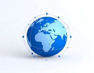 Blue Earth globe, network