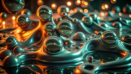abstract background with bubbles
