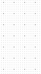 A minimalist, seamless dot and cross pattern in black and white. This modern, geometric vector background is perfect for digital designs, wallpapers, and abstract textures.