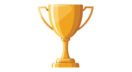 Elegant golden trophy symbolizing achievement and success in competitive events with a sleek, minimalist design suitable for awards and recognition