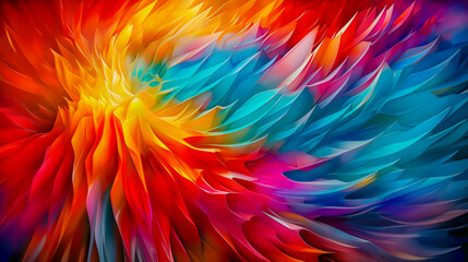 カラフルな流れと動きで躍動感を表現したアブストラクトイメージ