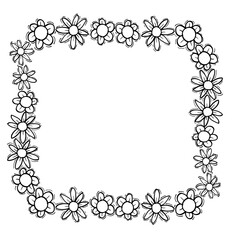 frame with floral ornament