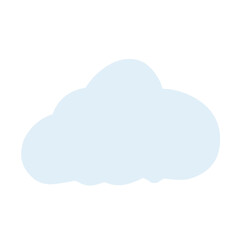 Blue cloud illustration
