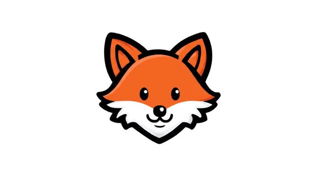 Cartoon fox head graphic