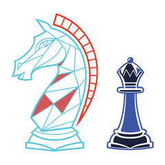 chess pawn vector illustration