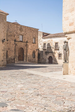 Caceres, old town of Extremadura city, Spain